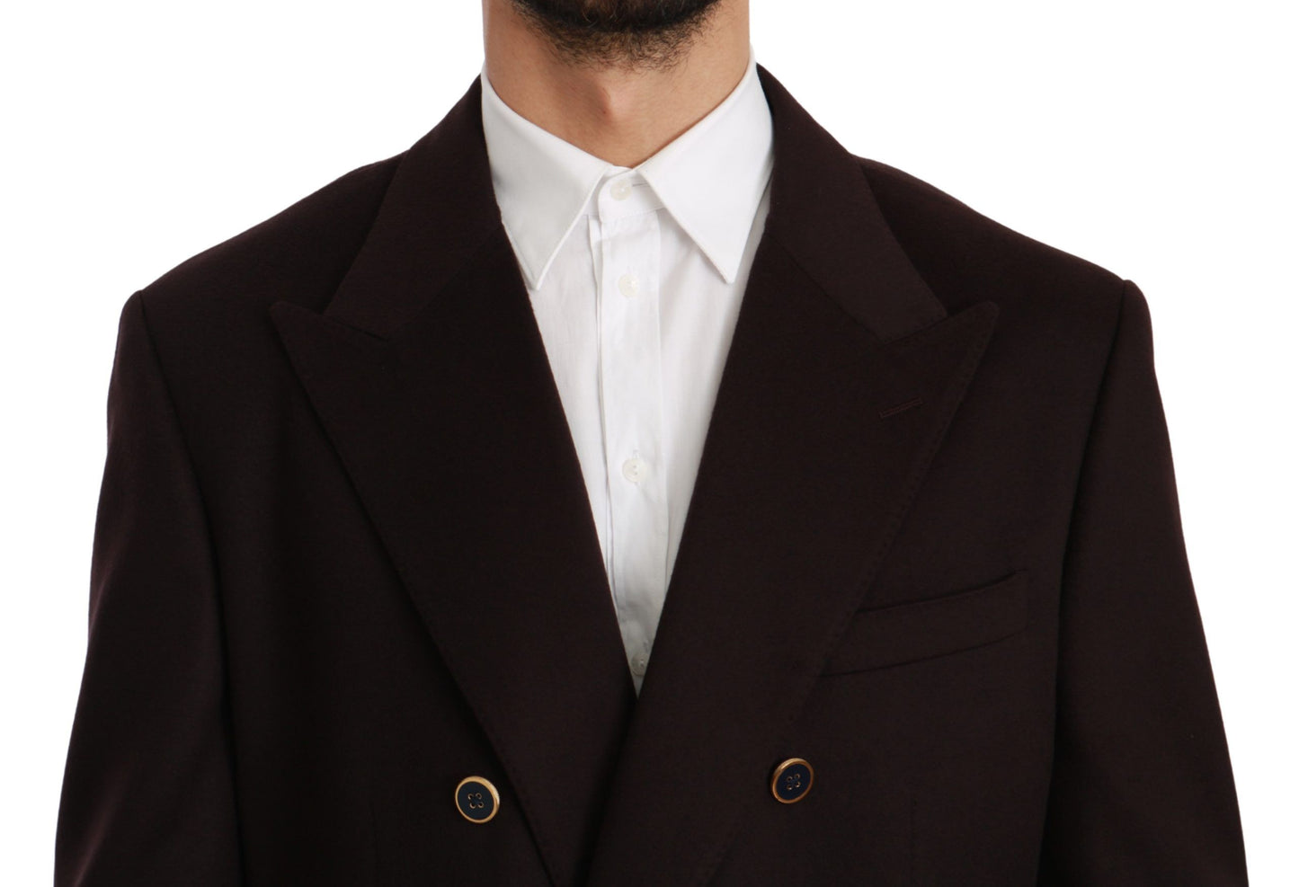 Dolce & Gabbana Eleganter bordeauxfarbener Taormina-Blazer aus Kaschmir