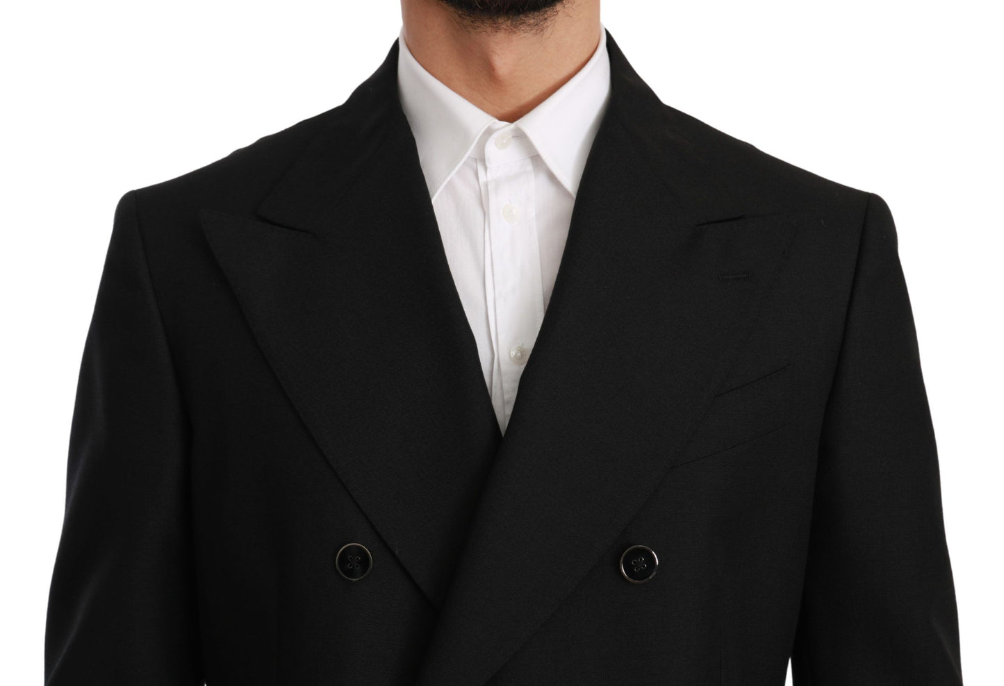 Dolce &amp; Gabbana Elegant Black Slim Fit Formal Blazer