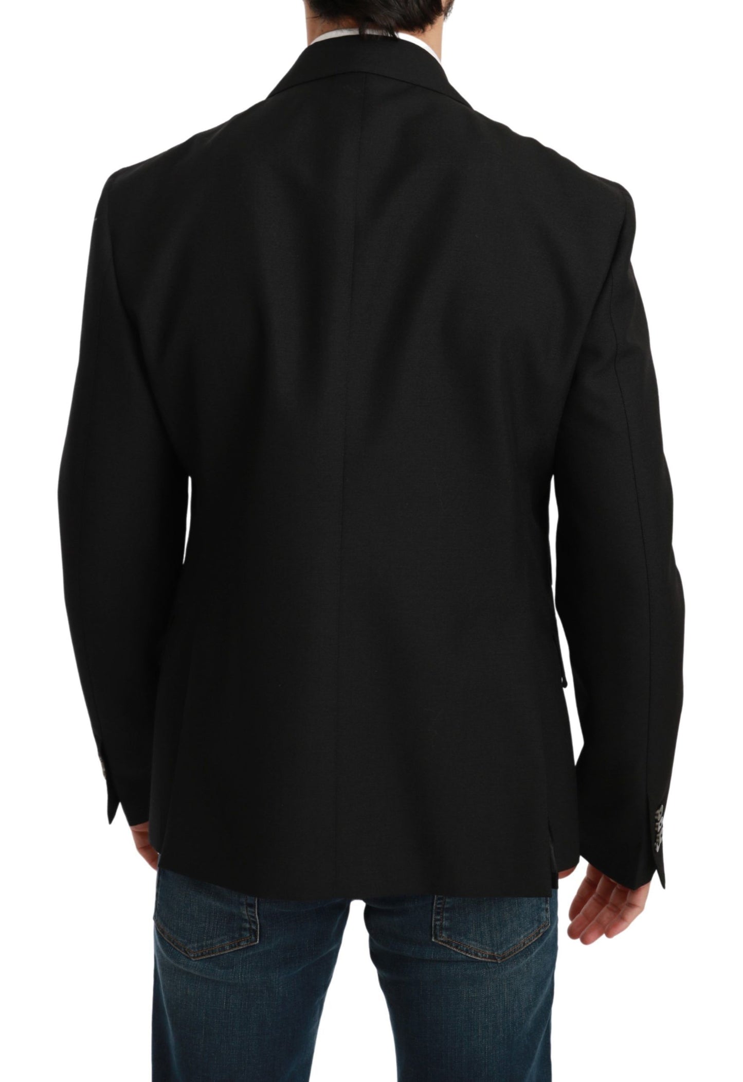 Dolce &amp; Gabbana Elegant Black Slim Fit Formal Blazer