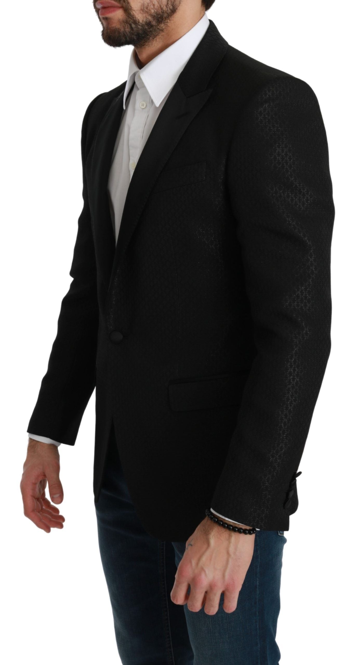 Dolce &amp; Gabbana Slim Fit Martini Blazer Jacket Black