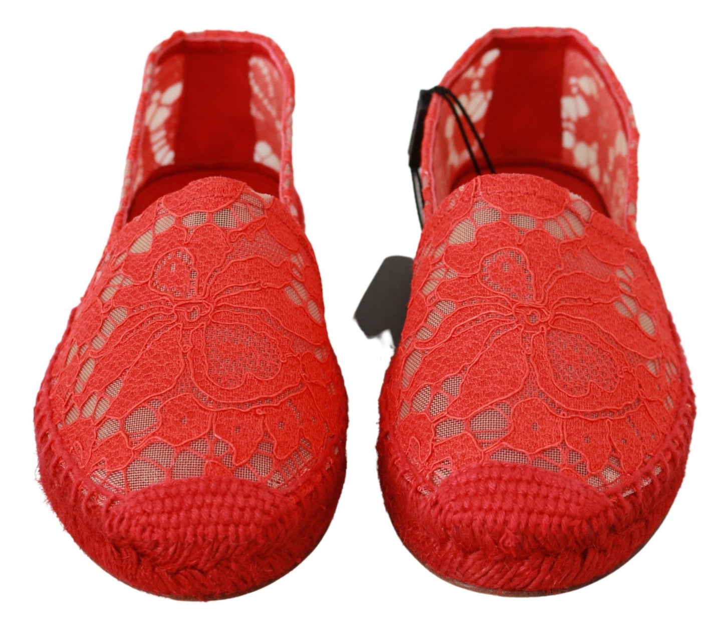 Dolce &amp; Gabbana Red Viscose Espadrilles litteät kengät