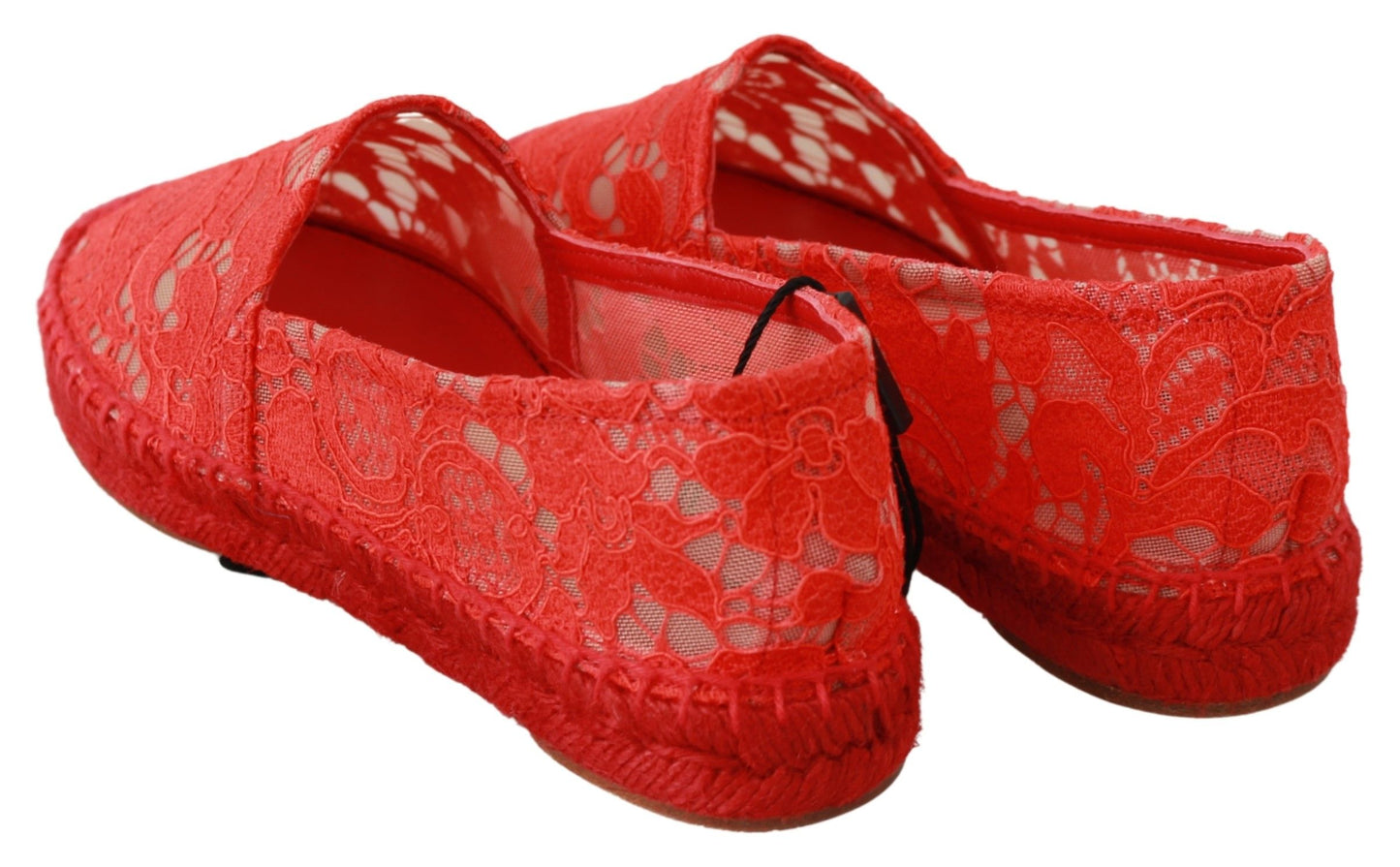 Dolce &amp; Gabbana Red Viscose Espadrilles litteät kengät