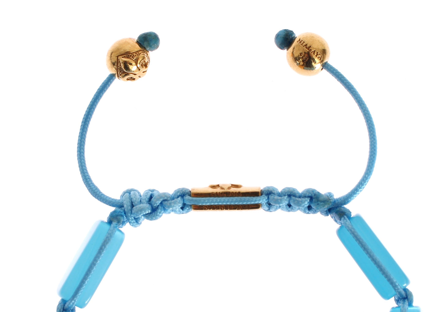 Nialaya Elegant bracelet with blue opal and diamonds