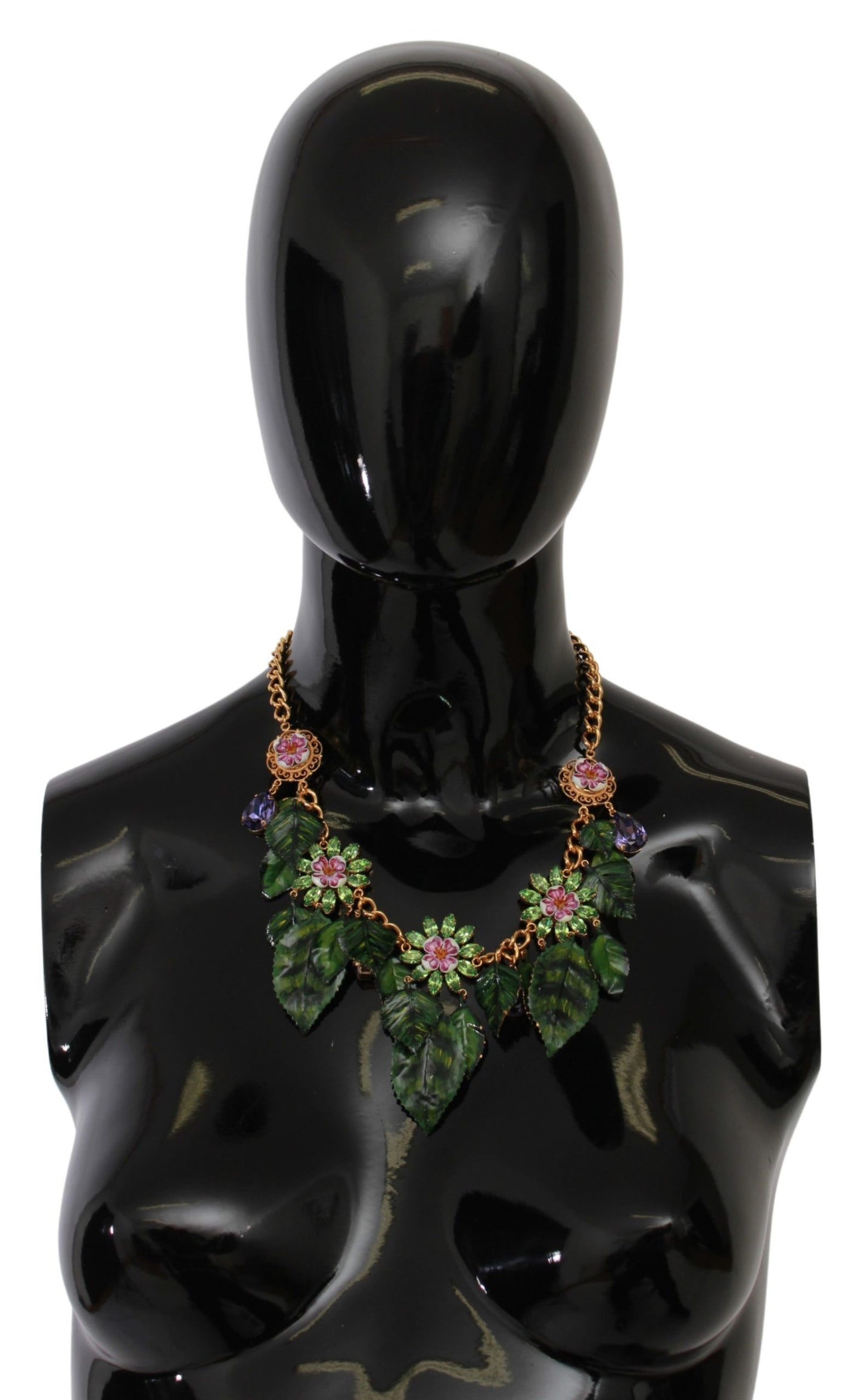 Dolce &amp; Gabbana Elegant Flower Necklace Sicily Charm Kaulakoru