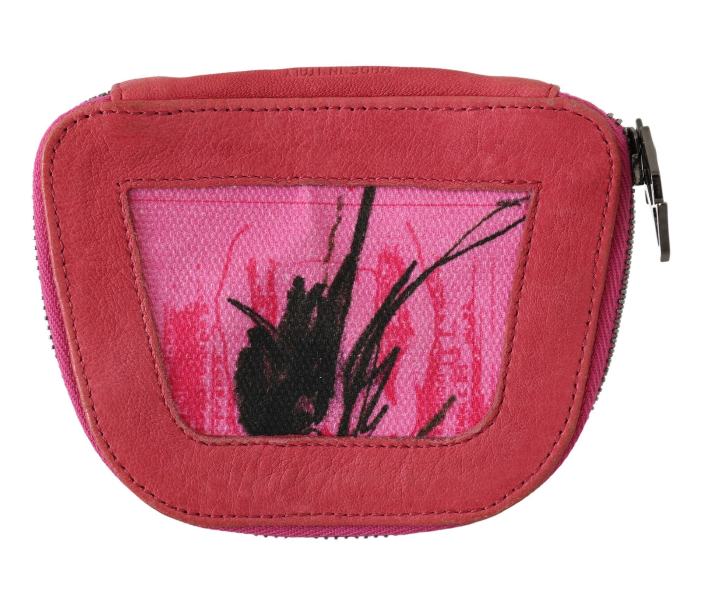 PINKO Elegant pink fabric coin purse