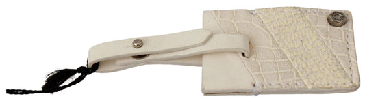 GF Ferre Elegant keychain made of beige leather