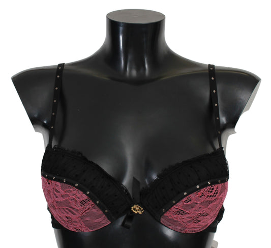 Roberto Cavalli Elegant push-up bra in black lace