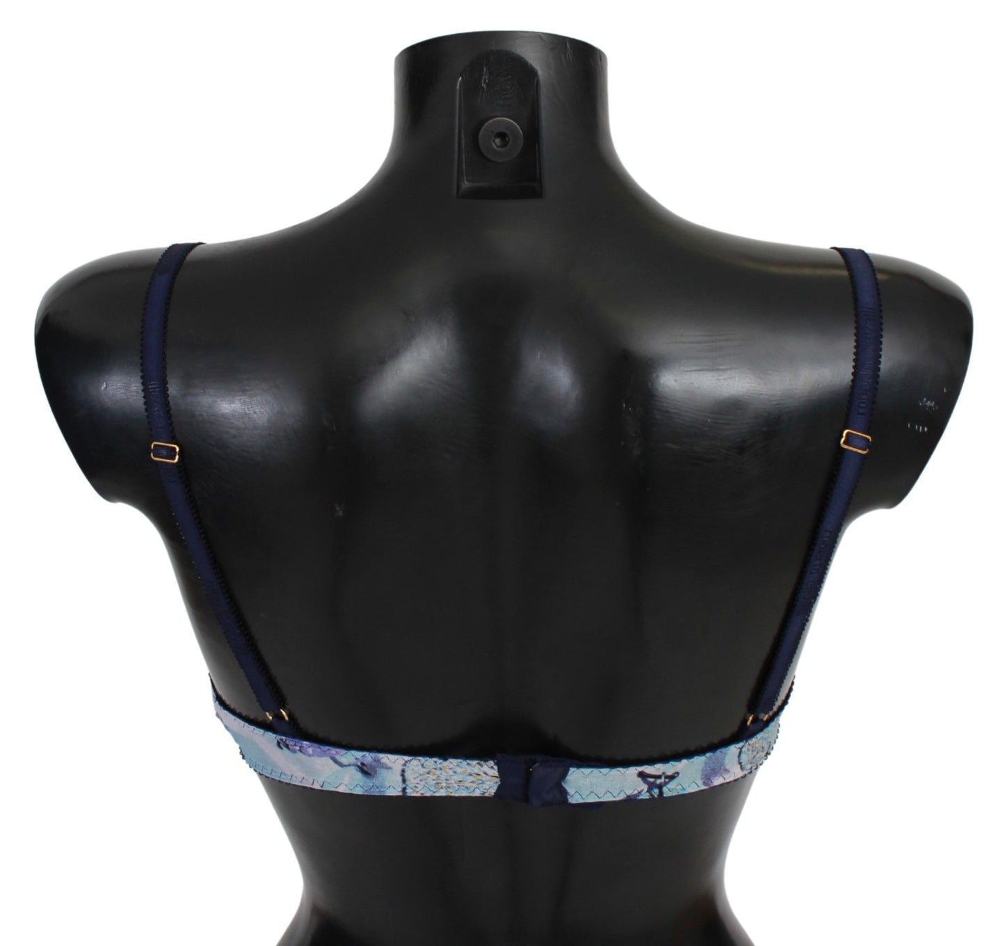 Roberto Cavalli Elegant push-up bra with blue print