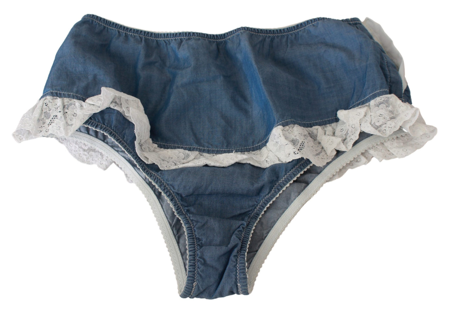 Ermanno Scervino Chic Denim Blue cotton bottoms