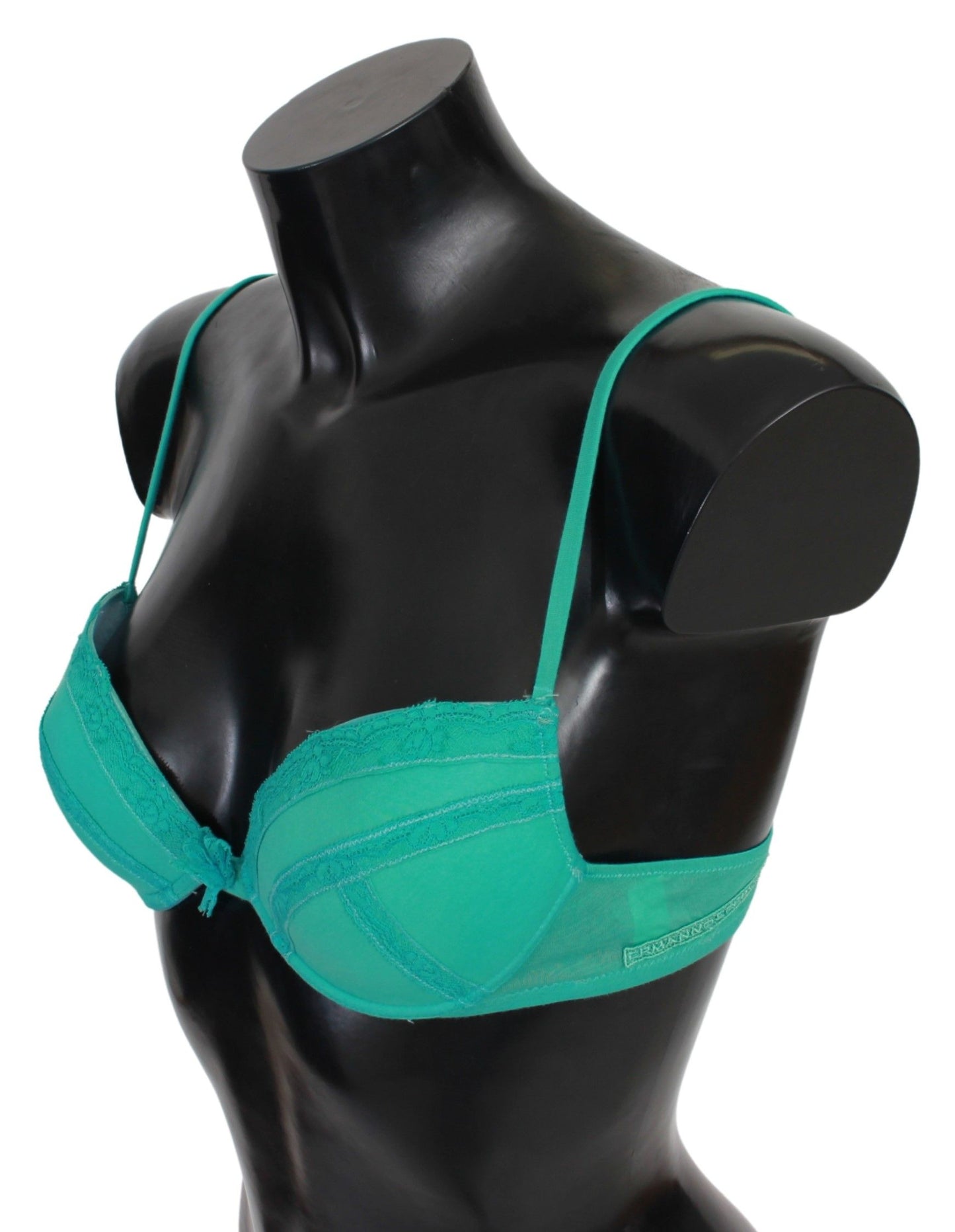 Ermanno Scervino Luxurious push-up bra in green cotton