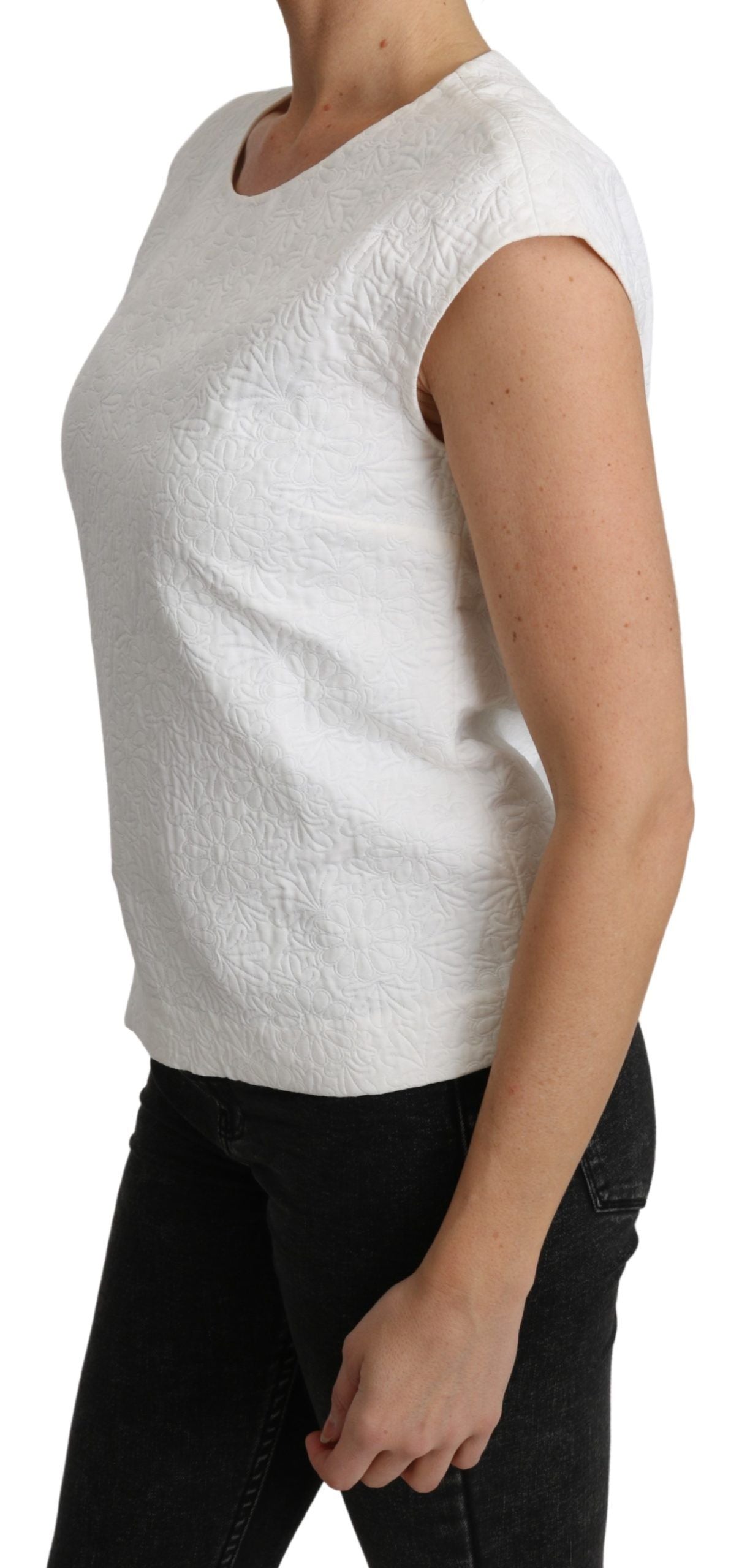 Dolce &amp; Gabbana Elegant blouse in white cotton blend