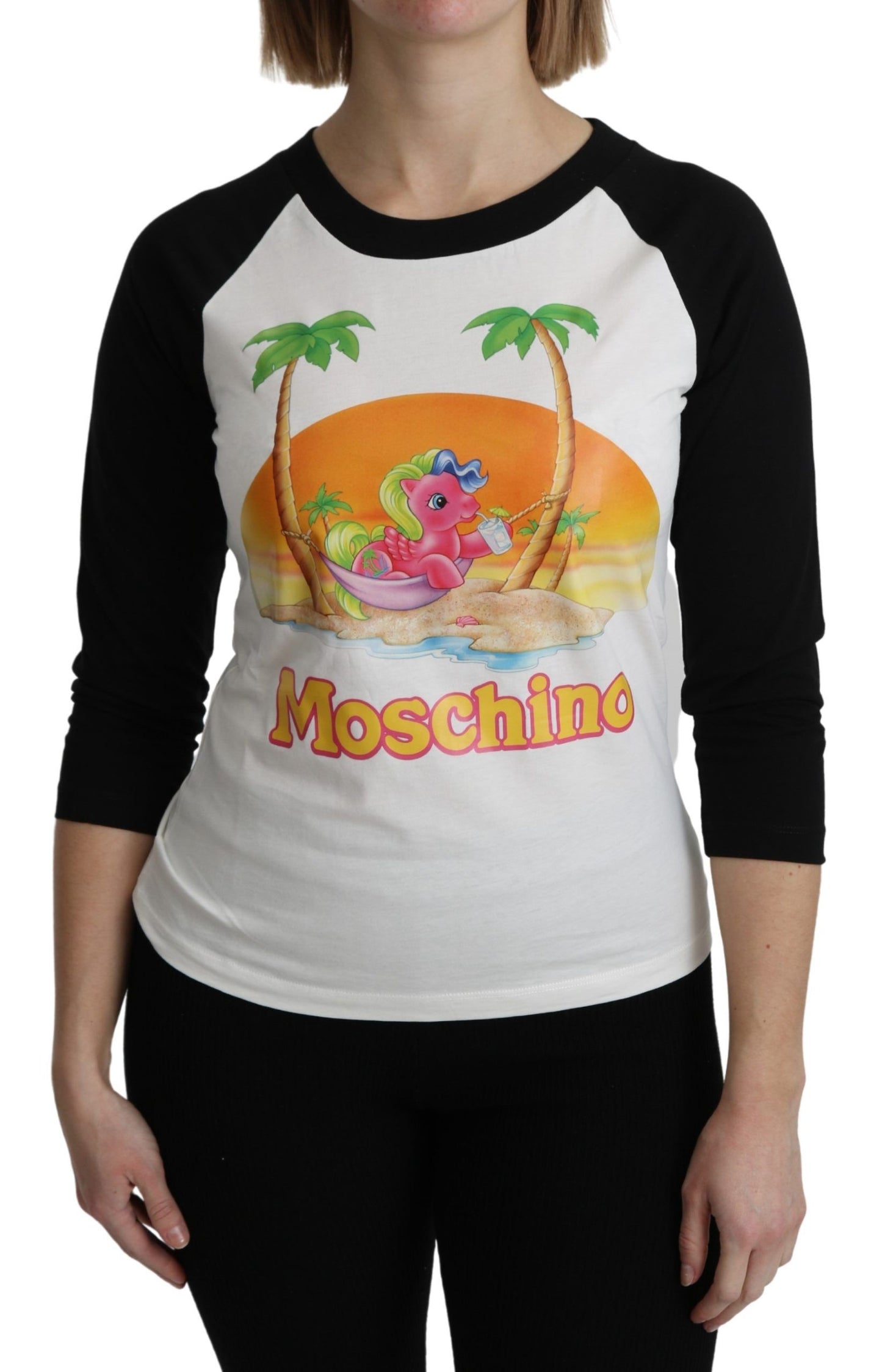 Moschino Schickes My Little Pony Baumwoll-Top mit Rundhalsausschnitt