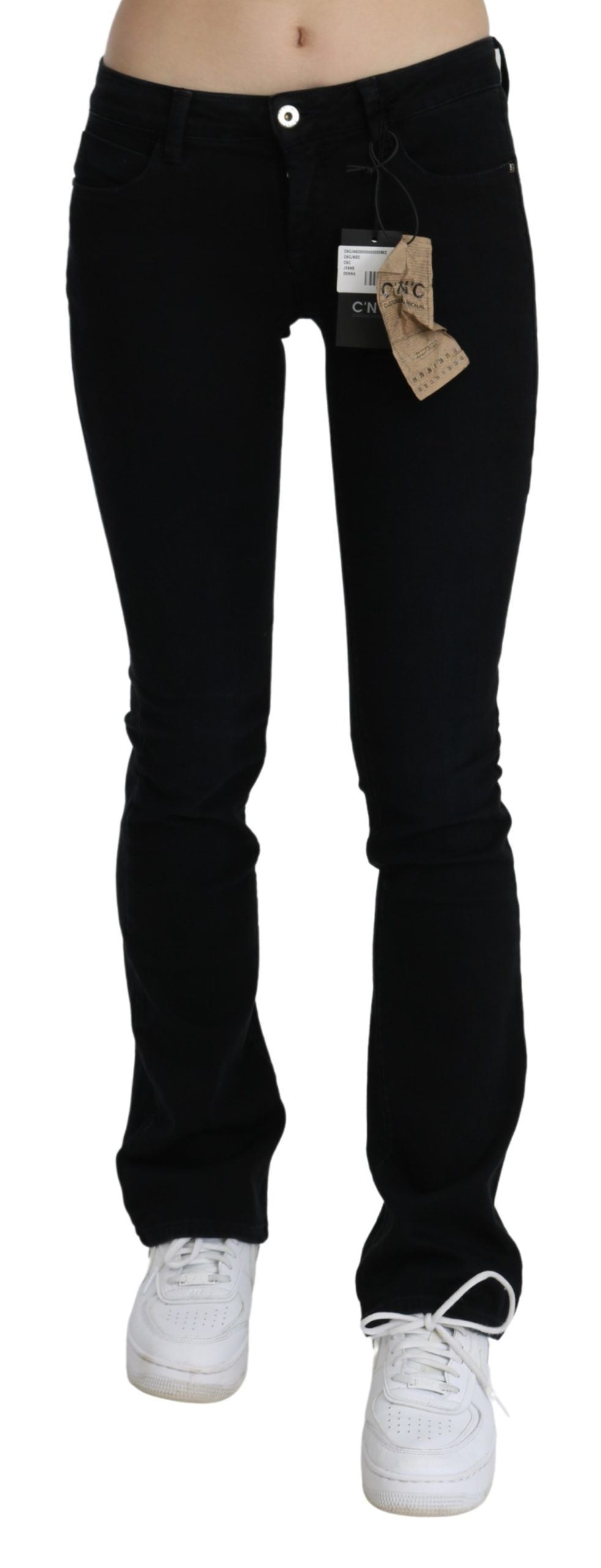 Costume National Chic black slim fit denim with low waist