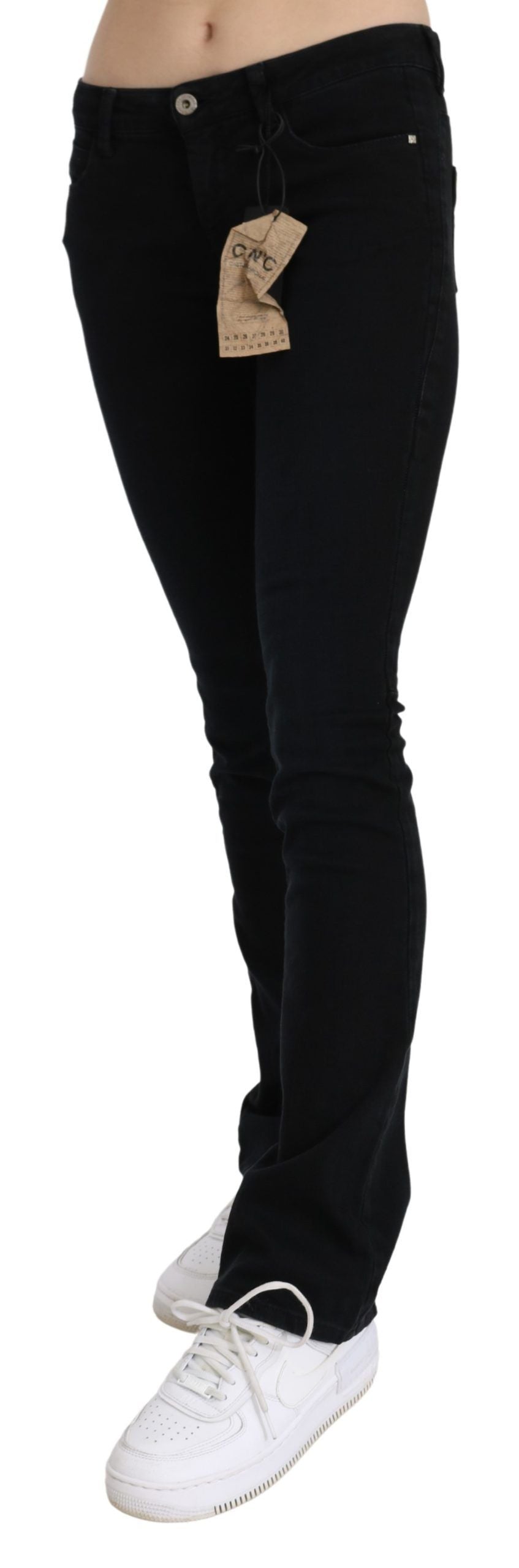 Costume National Chic black slim fit denim with low waist