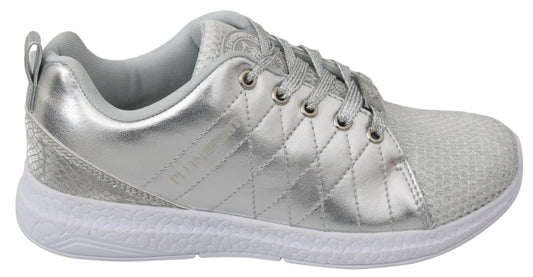 Philipp Plein Elegant silver sneakers for trendsetters