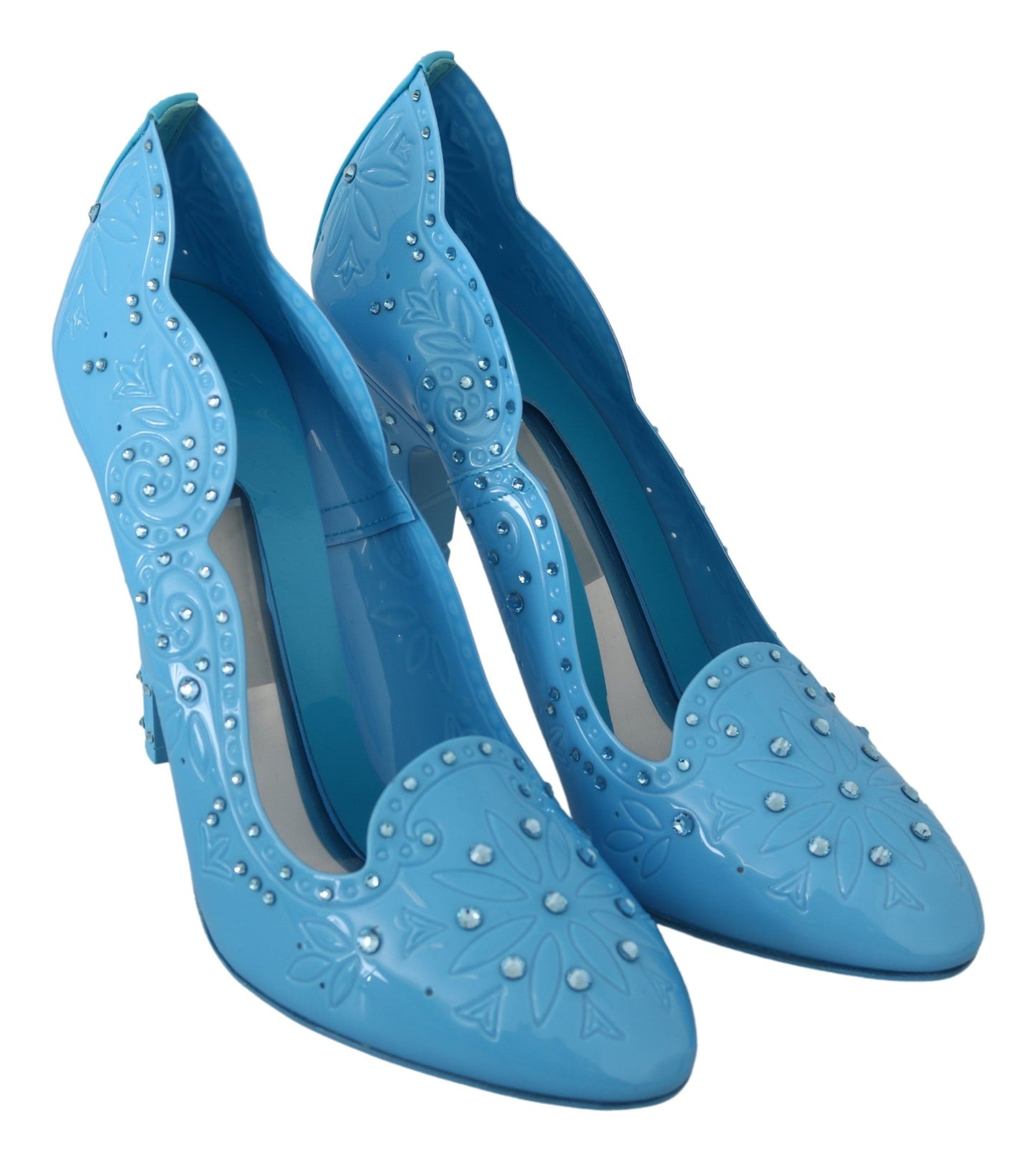 Dolce &amp; Gabbana Blue Cinderella -pumput kristallikoristeilla