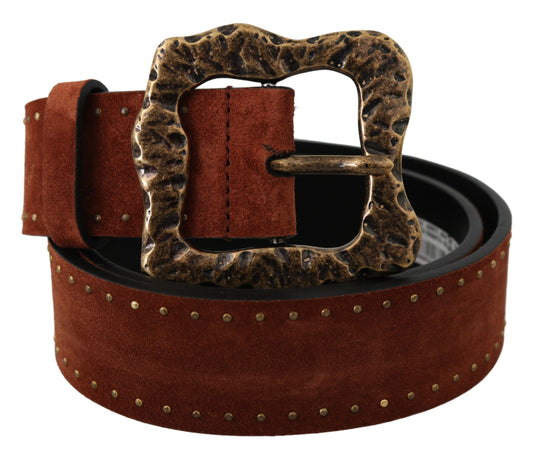 Dolce &amp; Gabbana Elegant suede belt with gold studs