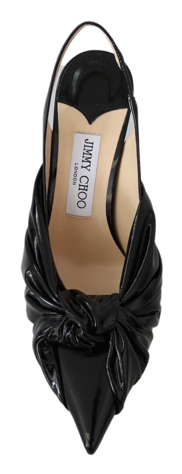 Jimmy Choo Elegant-pumput mustaa nahkaa teräväkärkisellä kärjellä