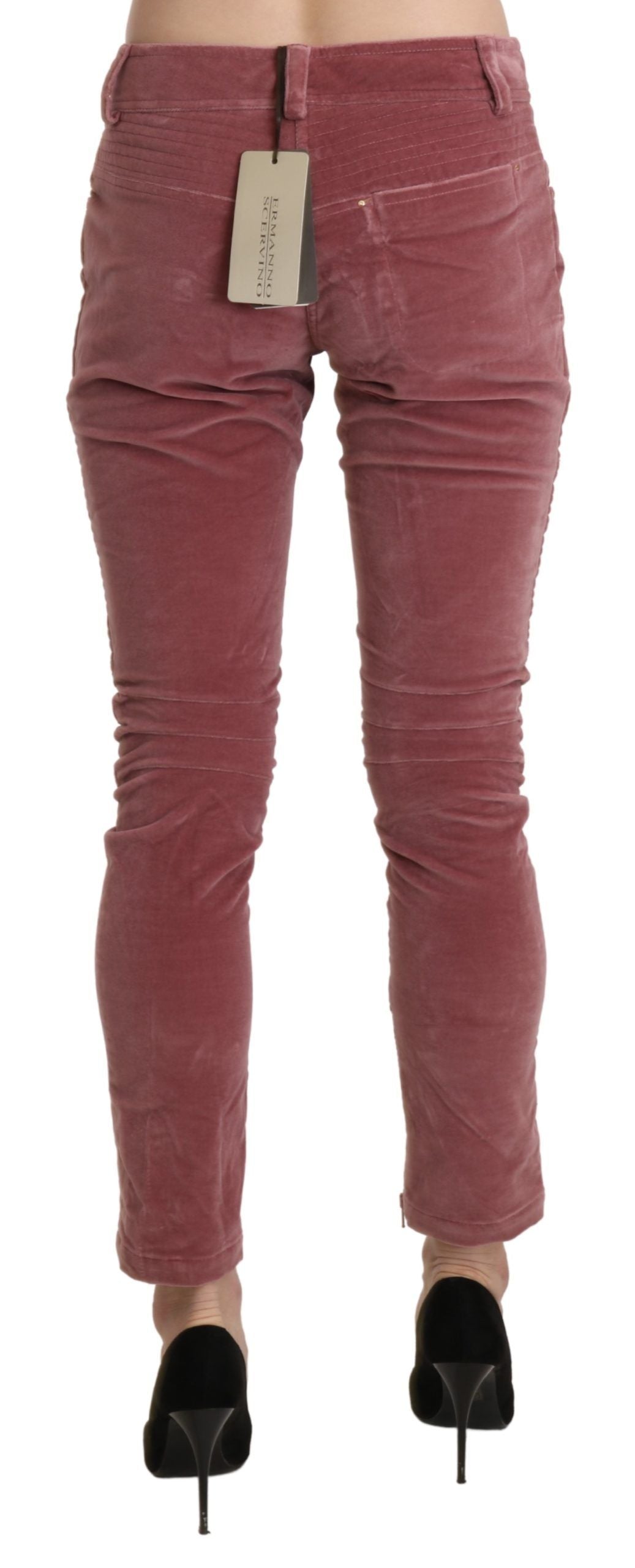 Ermanno Scervino Schicke rote Skinny-Hose mit mittlerer Taille