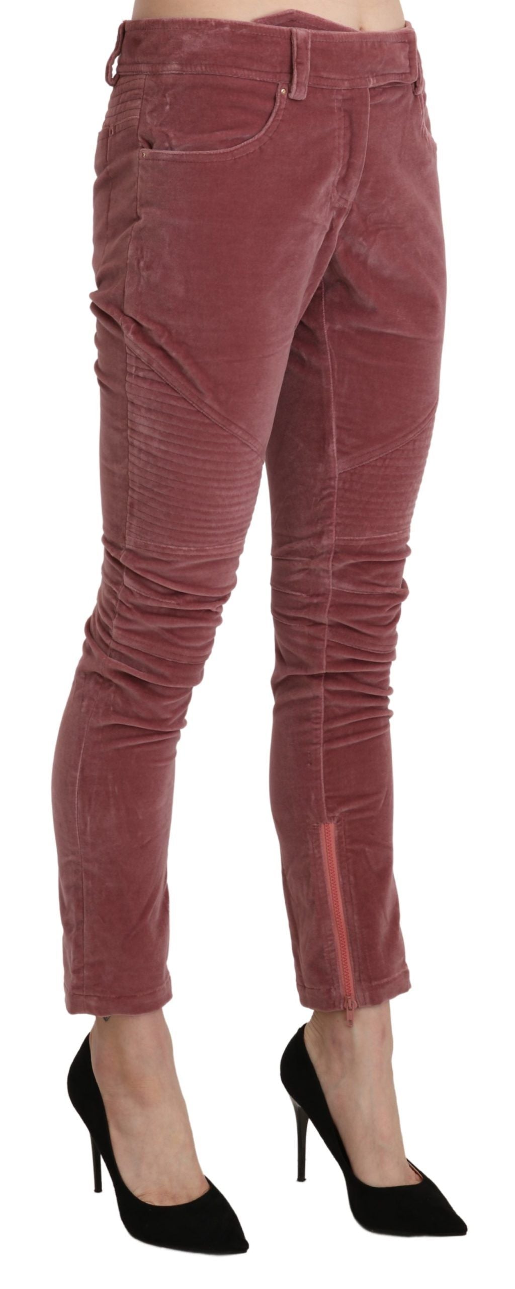 Ermanno Scervino Schicke rote Skinny-Hose mit mittlerer Taille