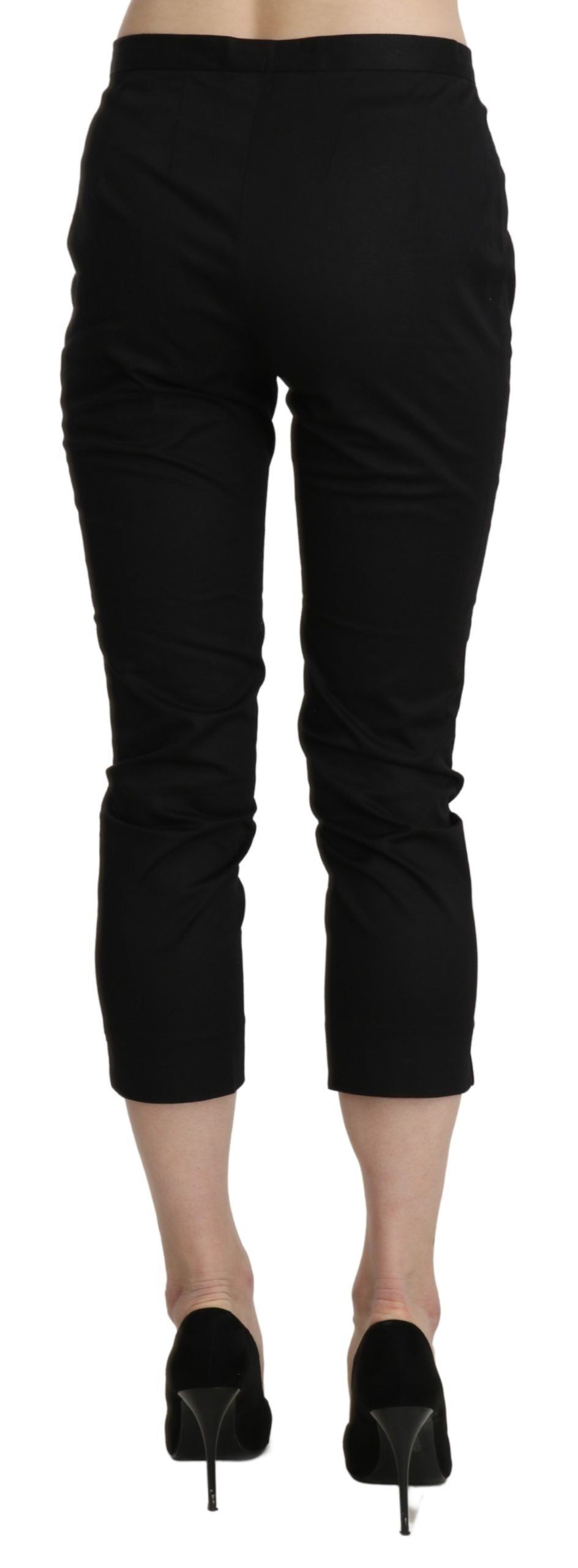 BENCIVENGA Elegante Skinny Cropped Pants mit hoher Taille