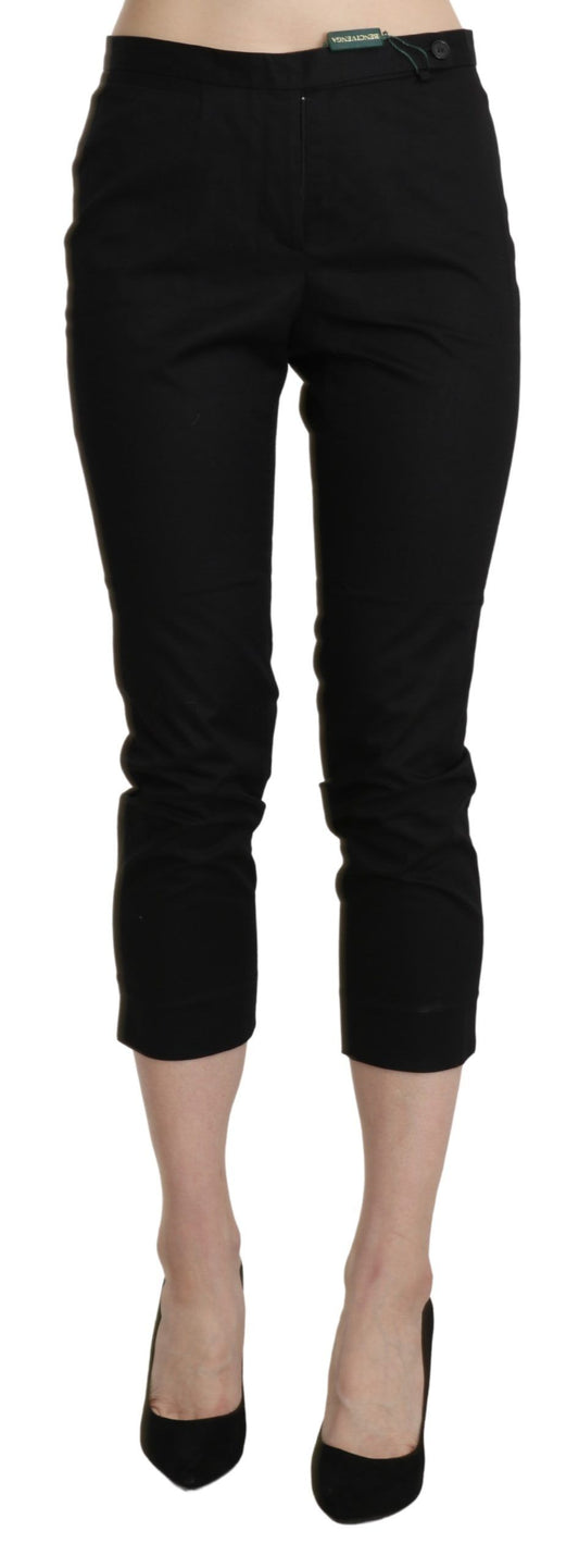 BENCIVENGA Elegante Skinny Cropped Pants mit hoher Taille