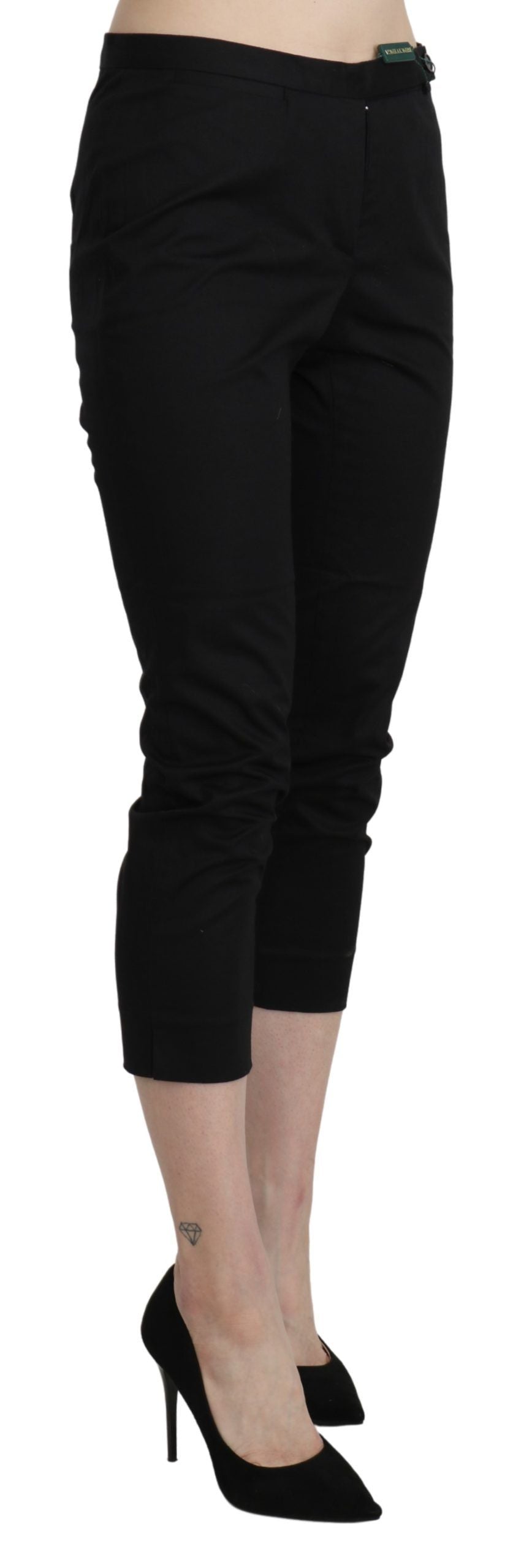 BENCIVENGA Elegante Skinny Cropped Pants mit hoher Taille