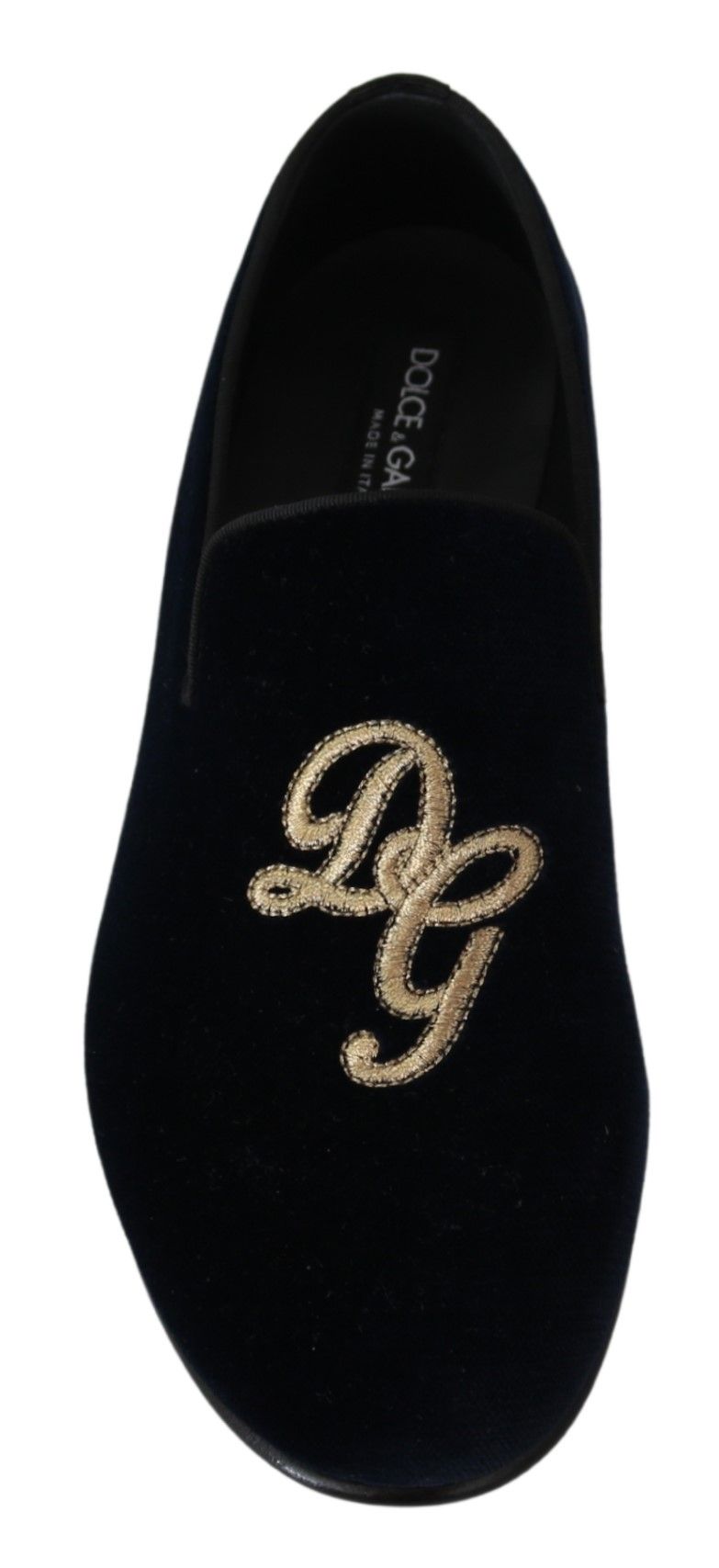 Dolce &amp; Gabbana Elegant Blue Brodeeratut Loafers