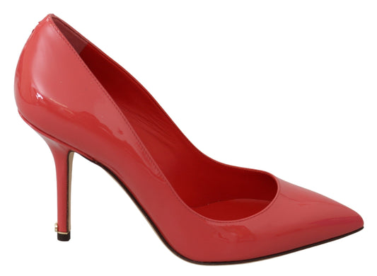 Dolce & Gabbana Elegante dunkelrosa Lackleder Pumps