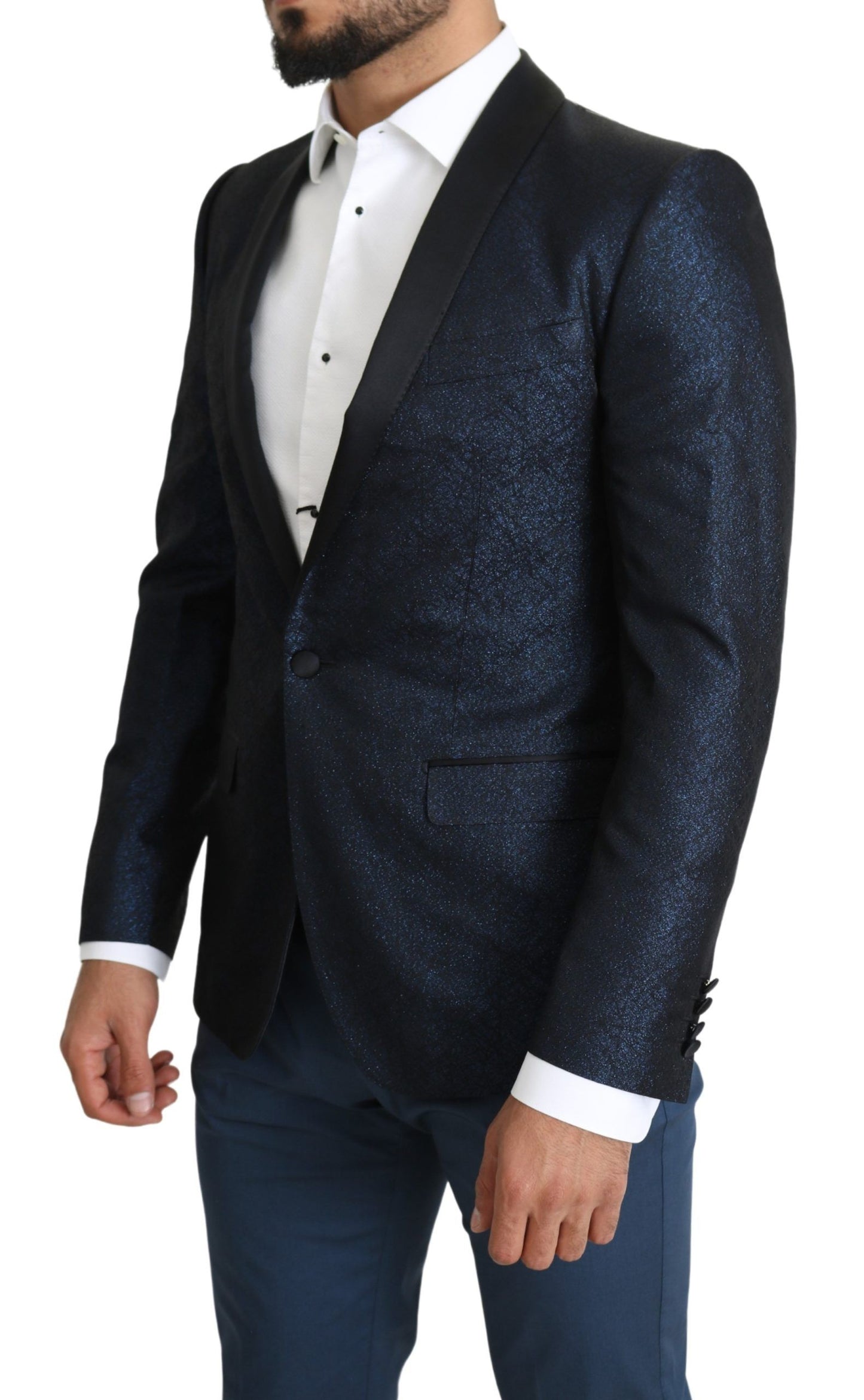 Dolce &amp; Gabbana Elegant Blazer Martini Blue Slim Fit