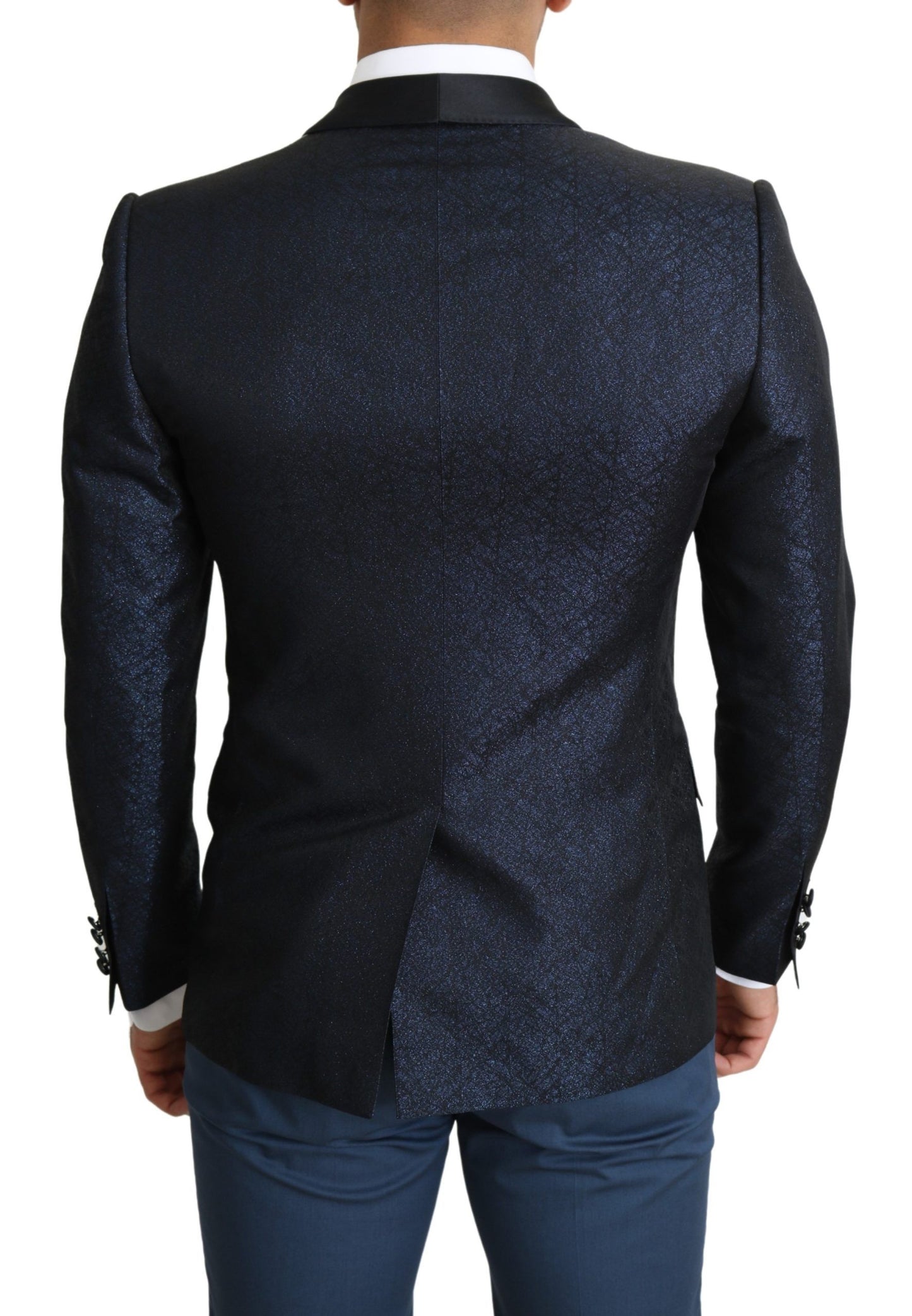 Dolce &amp; Gabbana Elegant Blazer Martini Blue Slim Fit