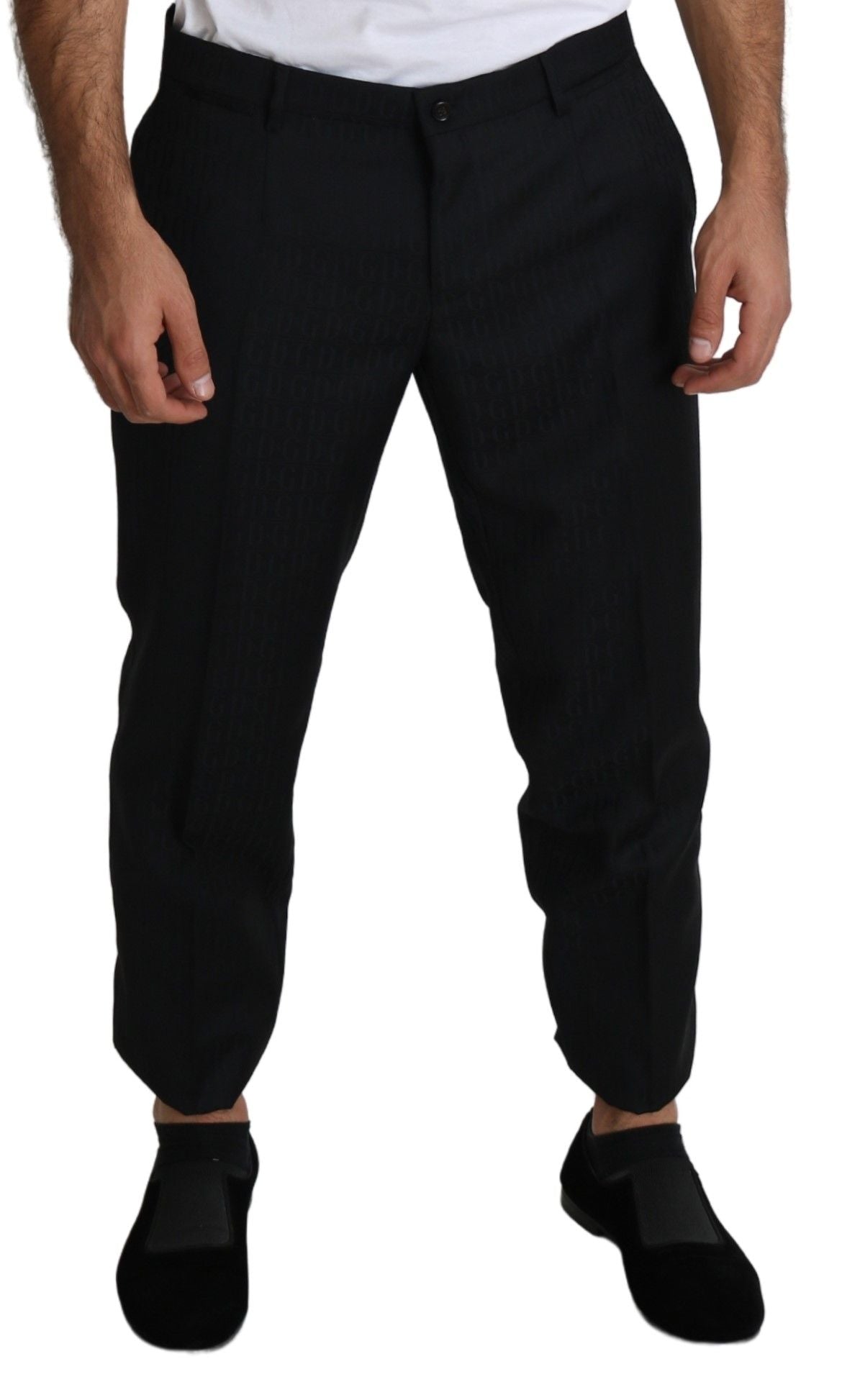 Dolce &amp; Gabbana Elegant Black Cropped Pants made of Virgin Wool