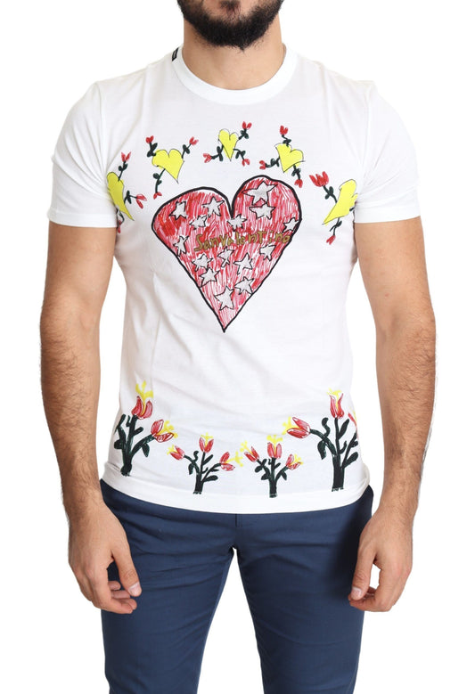 Dolce & Gabbana Schickes Saint Valentine T-Shirt mit Rundhalsausschnitt