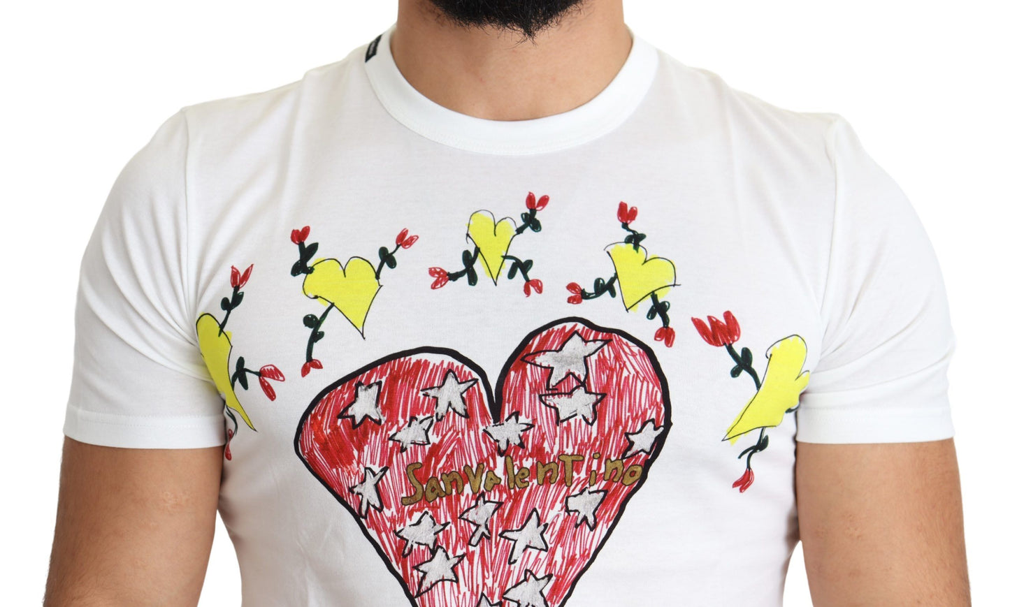 Dolce & Gabbana Schickes Saint Valentine T-Shirt mit Rundhalsausschnitt