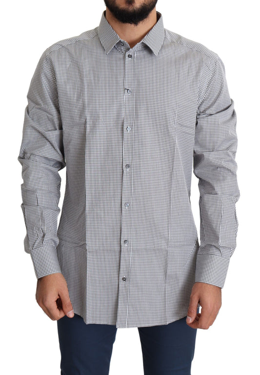 Dolce &amp; Gabbana Checked Slim Fit Cotton Shirt