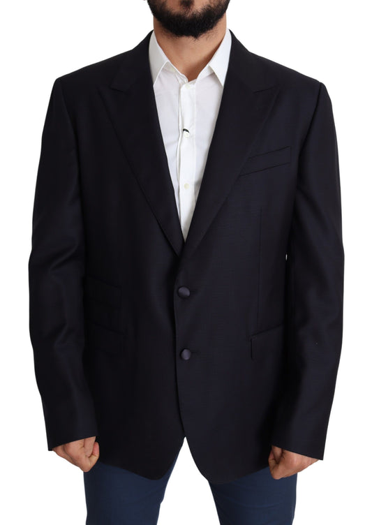 Dolce &amp; Gabbana Elegant Black Wool Blazer for Men