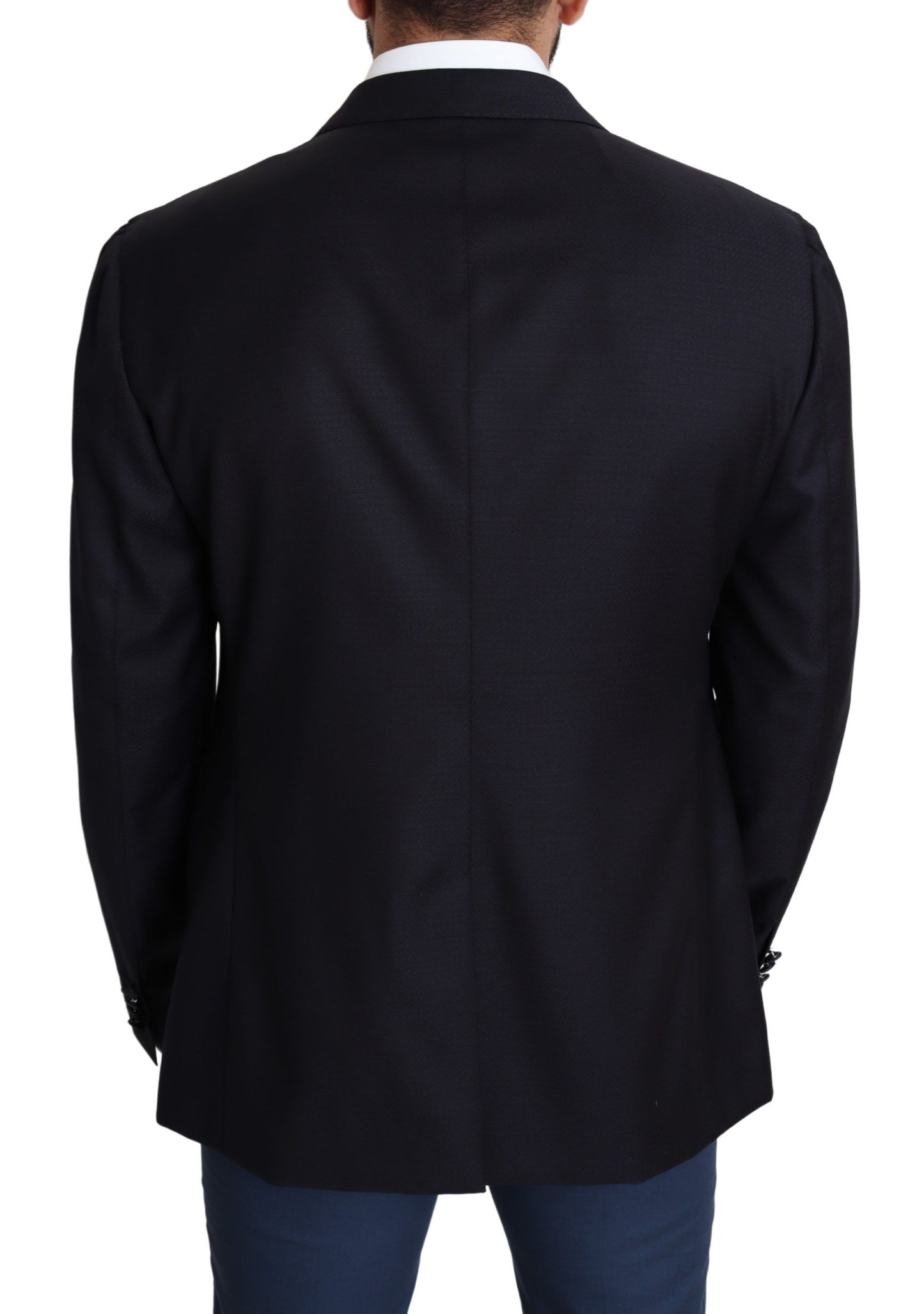 Dolce &amp; Gabbana Elegant Black Wool Blazer for Men