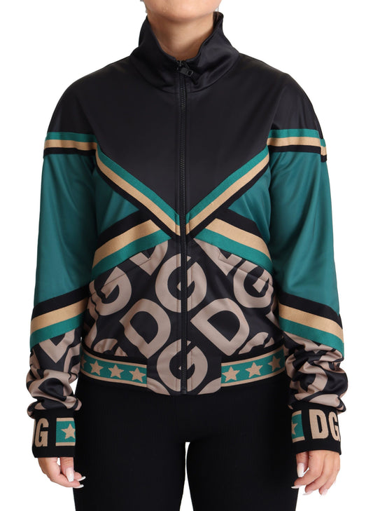 Dolce & Gabbana Schicke Multicolor-Trackjacke mit Logo Mania