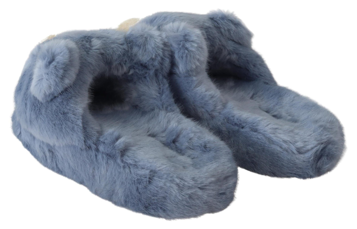 Dolce &amp; Gabbana Chic Teddy Bear Blue Loafers -kengät