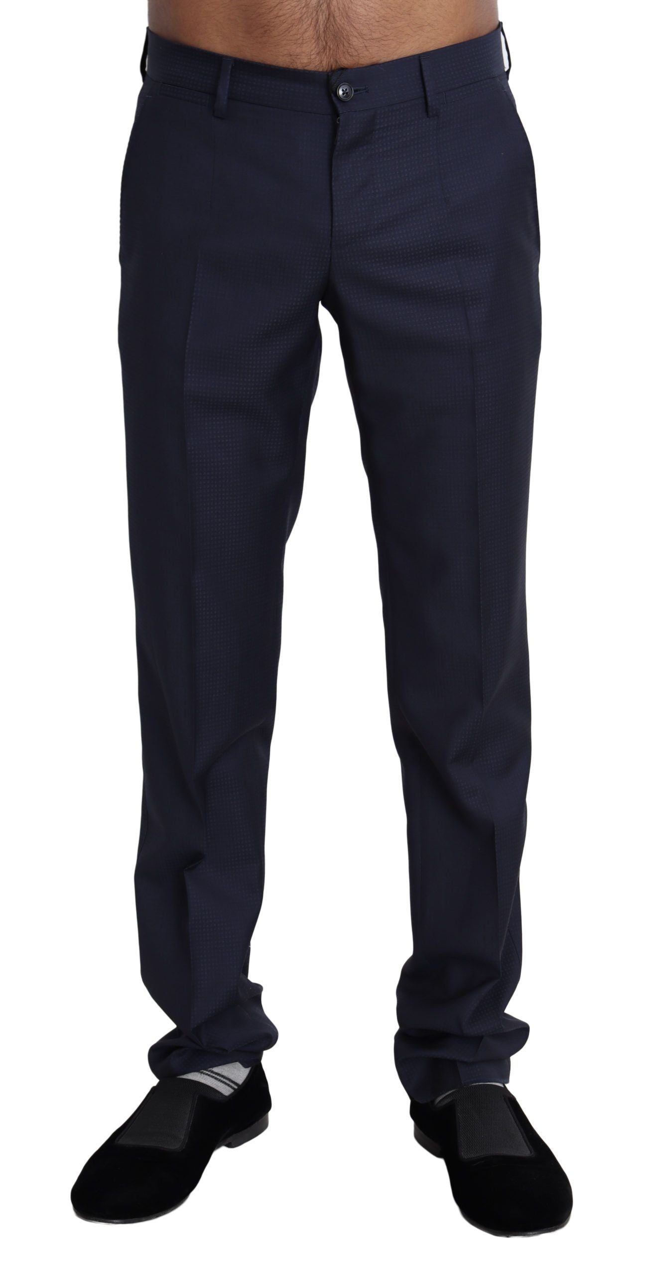 Dolce &amp; Gabbana Elegant Slim Fit Wool Blend Dress Pants