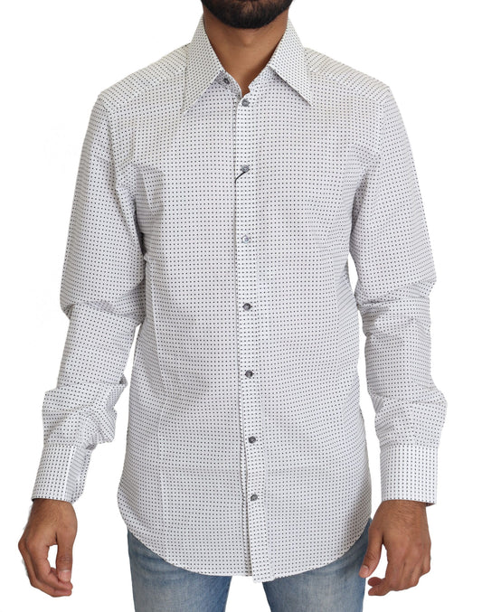 Dolce &amp; Gabbana Elegant slim fit polka dot shirt