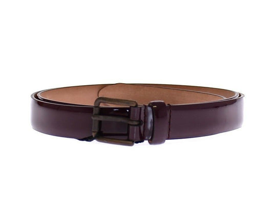 Dolce &amp; Gabbana Elegant purple leather belt