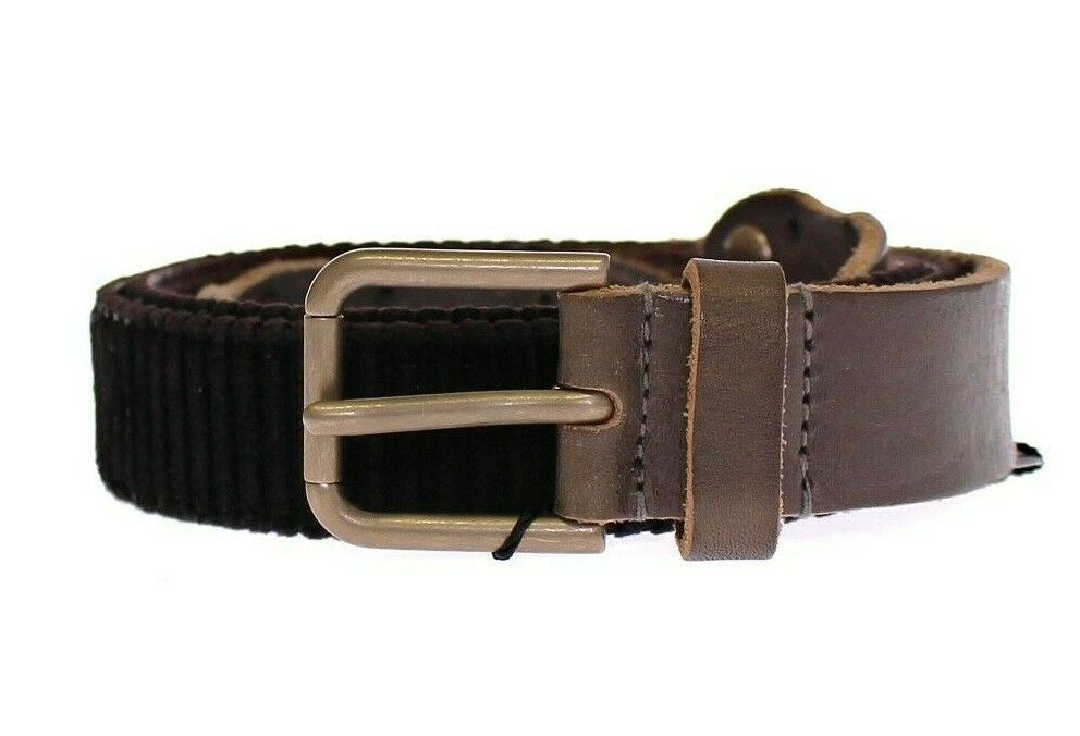 Dolce &amp; Gabbana Elegant Leather-Cotton Fusion Men's Belt