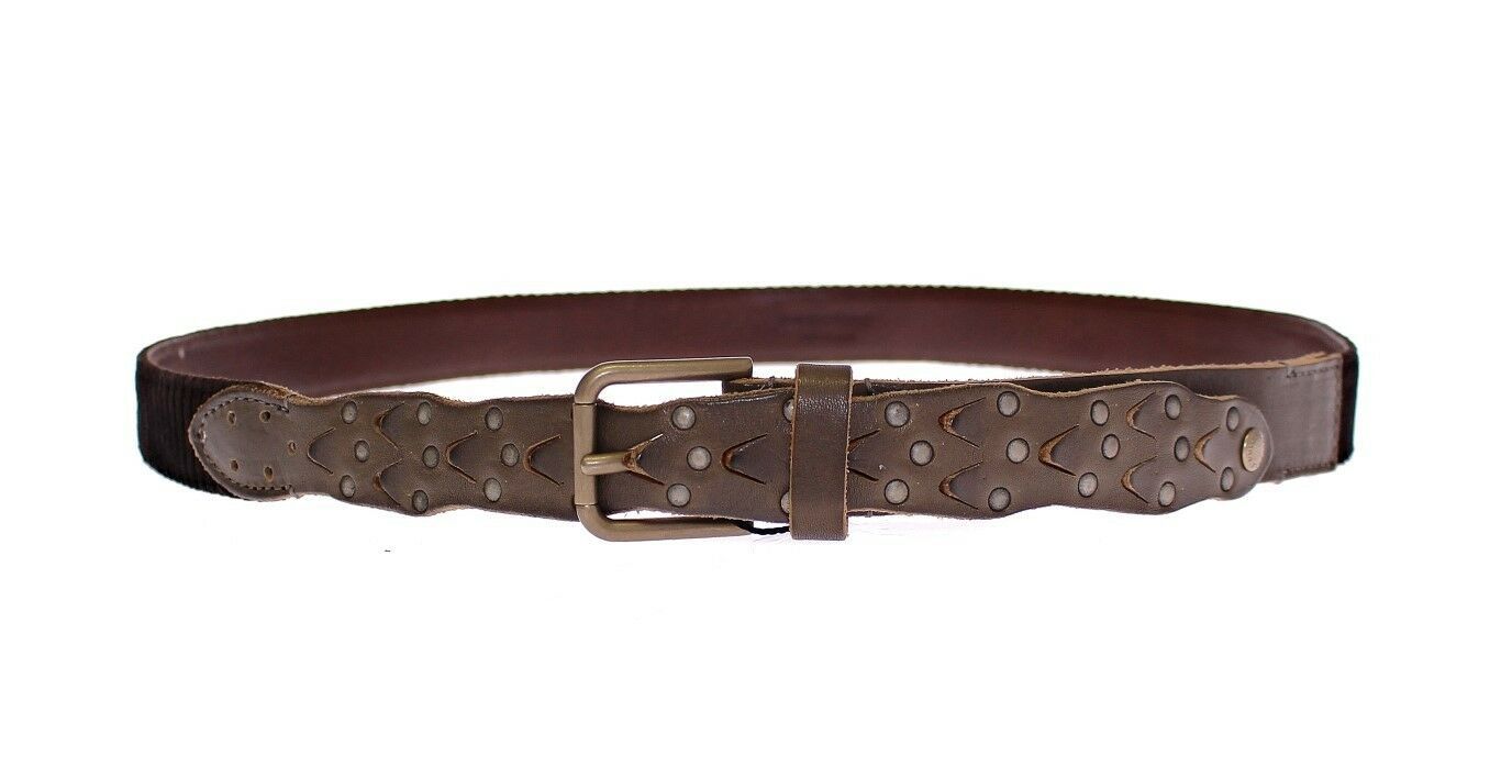 Dolce &amp; Gabbana Elegant Leather-Cotton Fusion Men's Belt