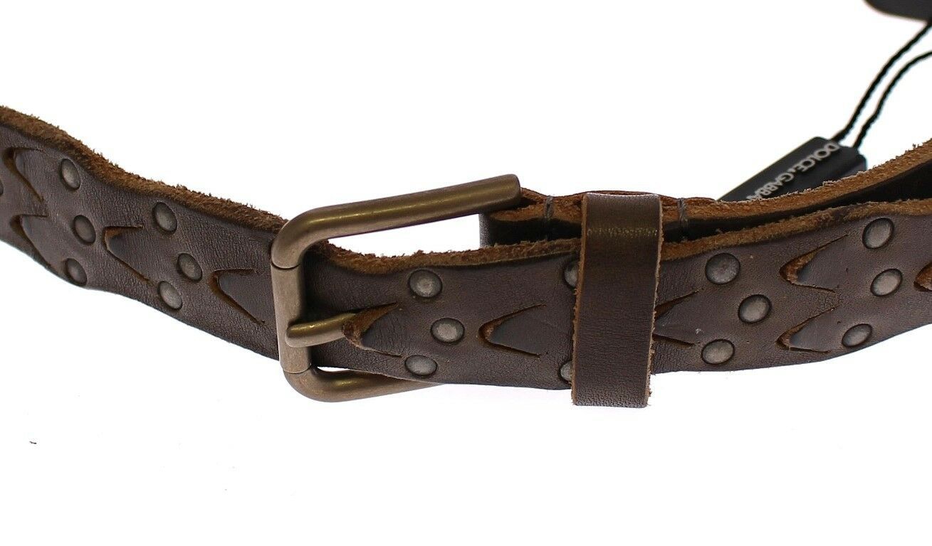 Dolce &amp; Gabbana Elegant Leather-Cotton Fusion Men's Belt