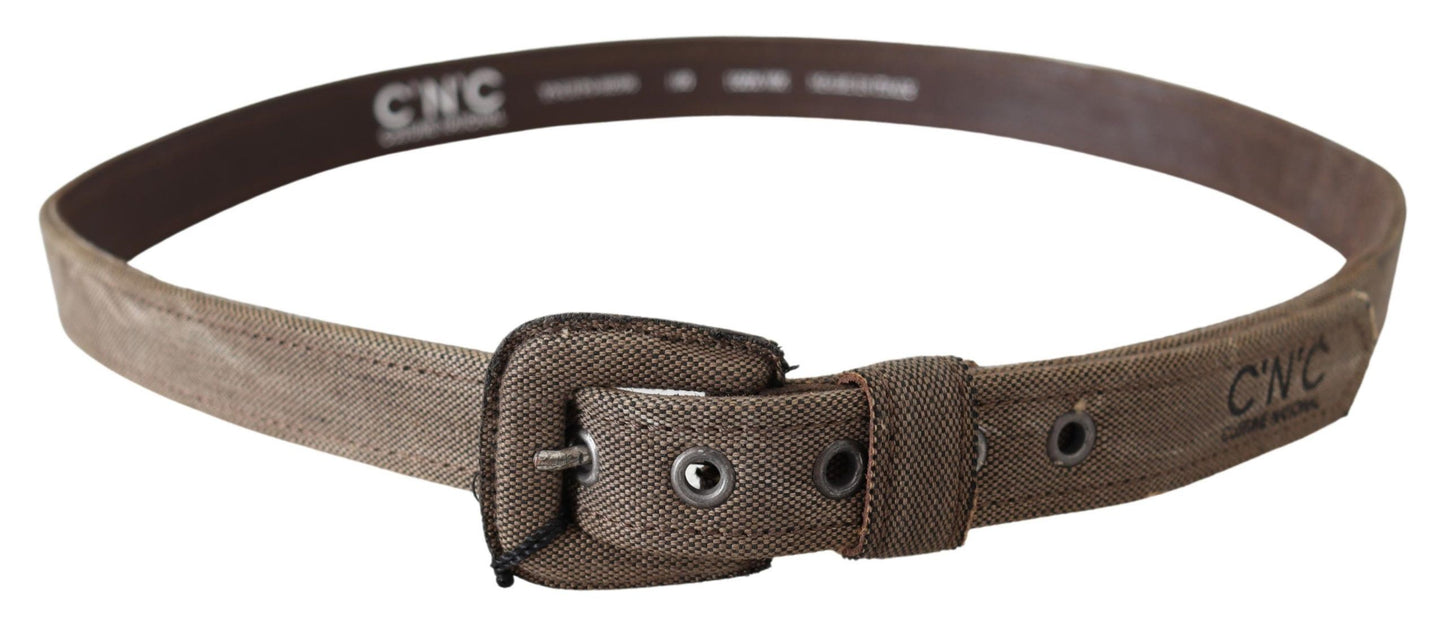 Costume National Elegant Brown Leather Belt