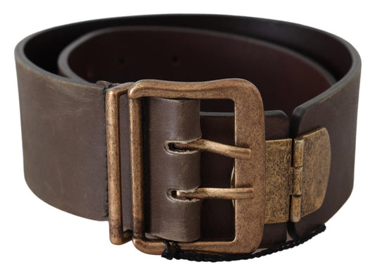 Ermanno Scervino Elegant fashion belt made of leather in rich brown