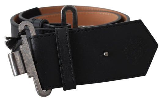 Ermanno Scervino Chic black adjustable leather belt 