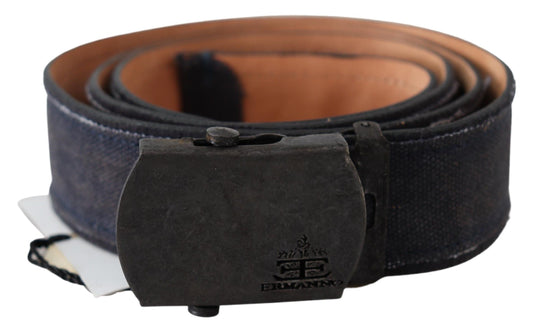 Ermanno Scervino Chic blue leather waist belt