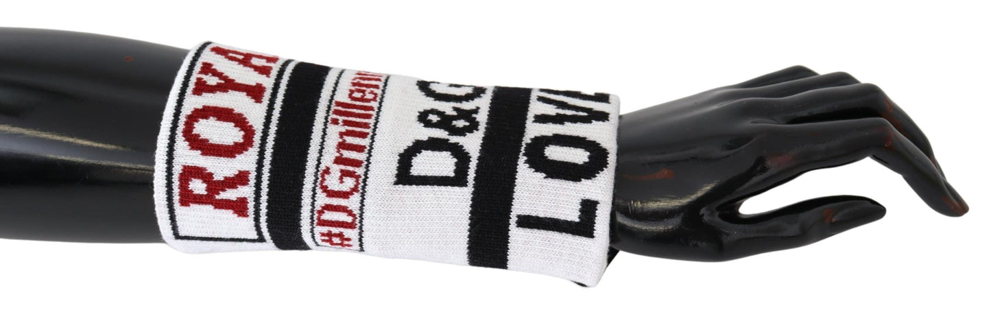 Dolce &amp; Gabbana multicolored virgin wool wrist scarf